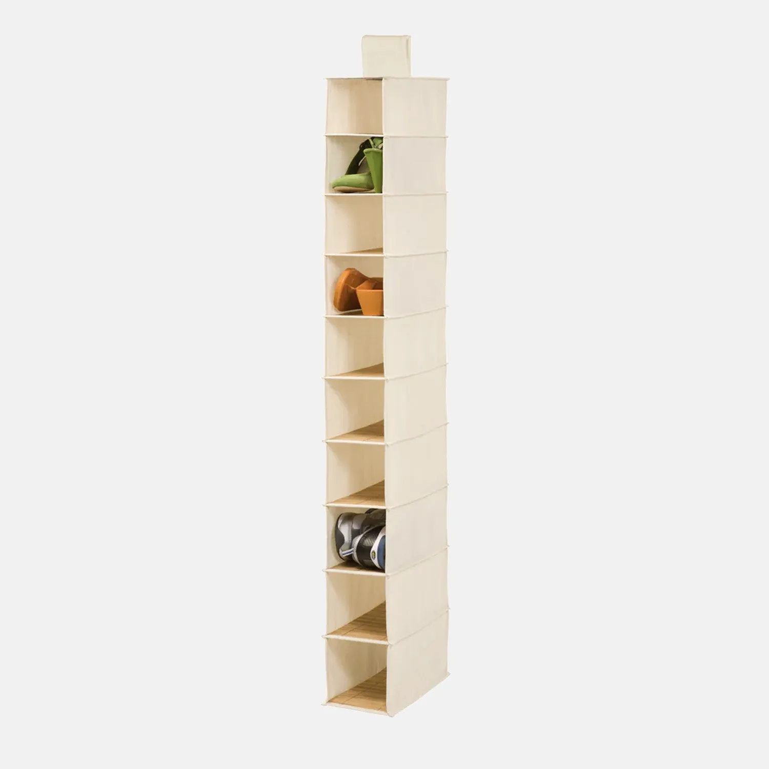 10 Shelf Bamboo Hanging Organizer