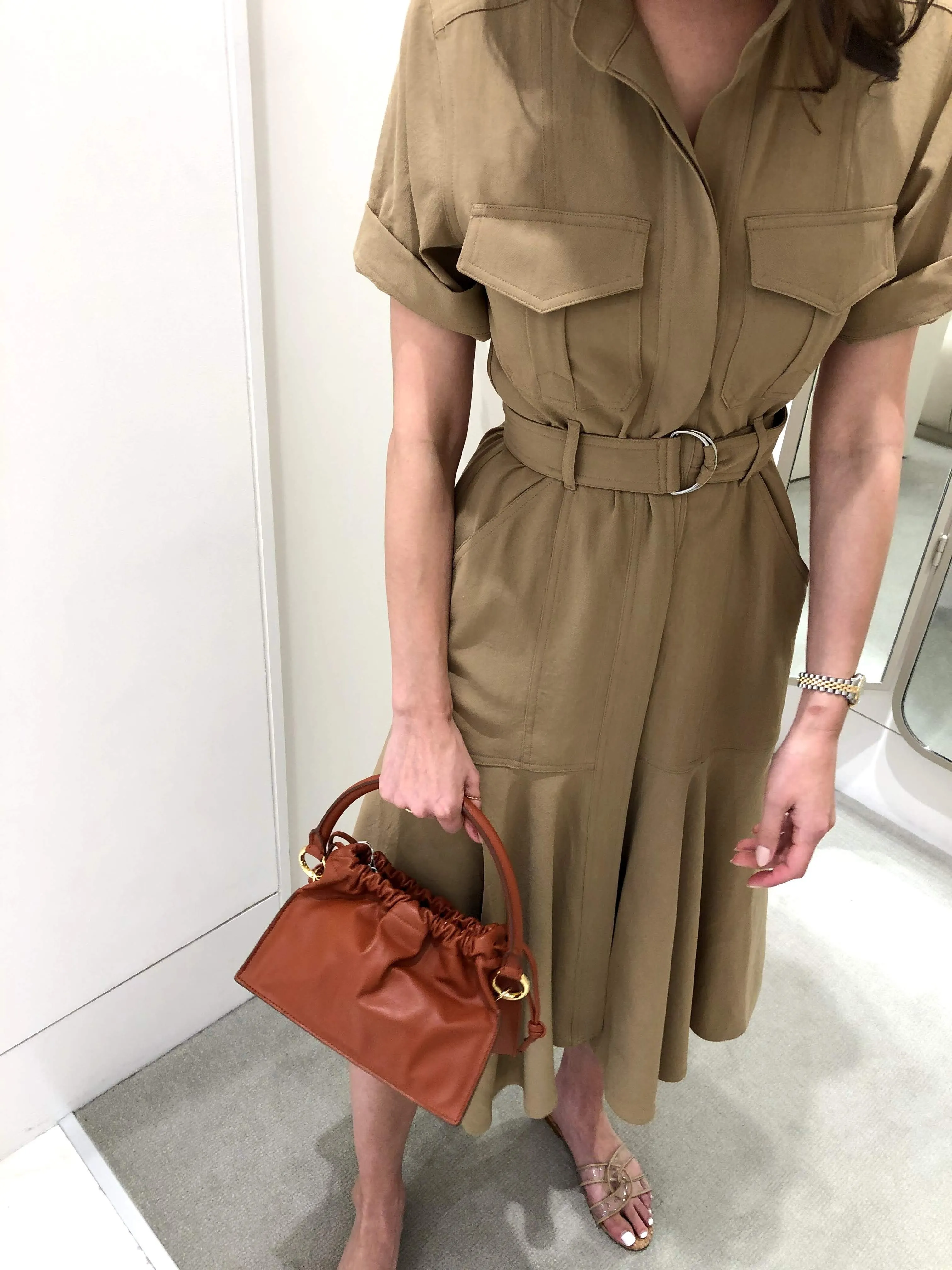 Bom Rouched Leather Bag