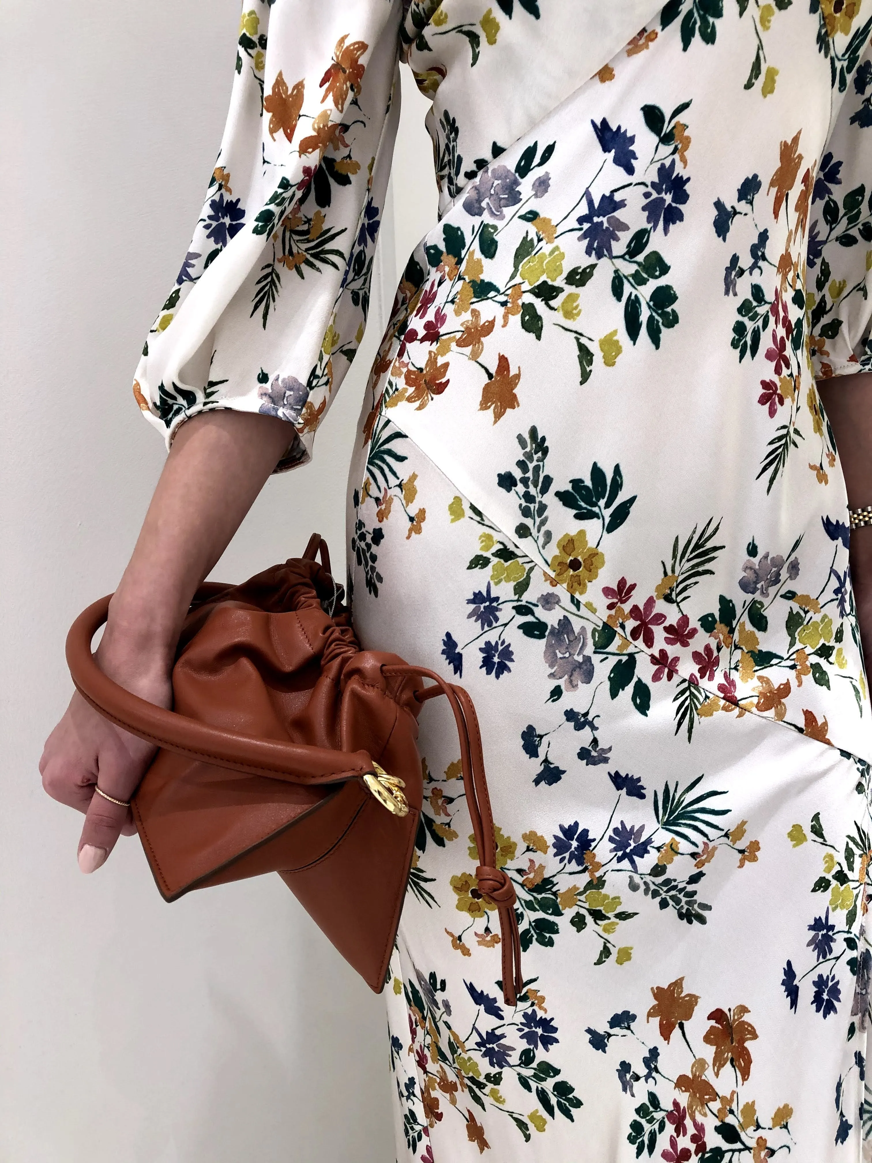 Bom Rouched Leather Bag