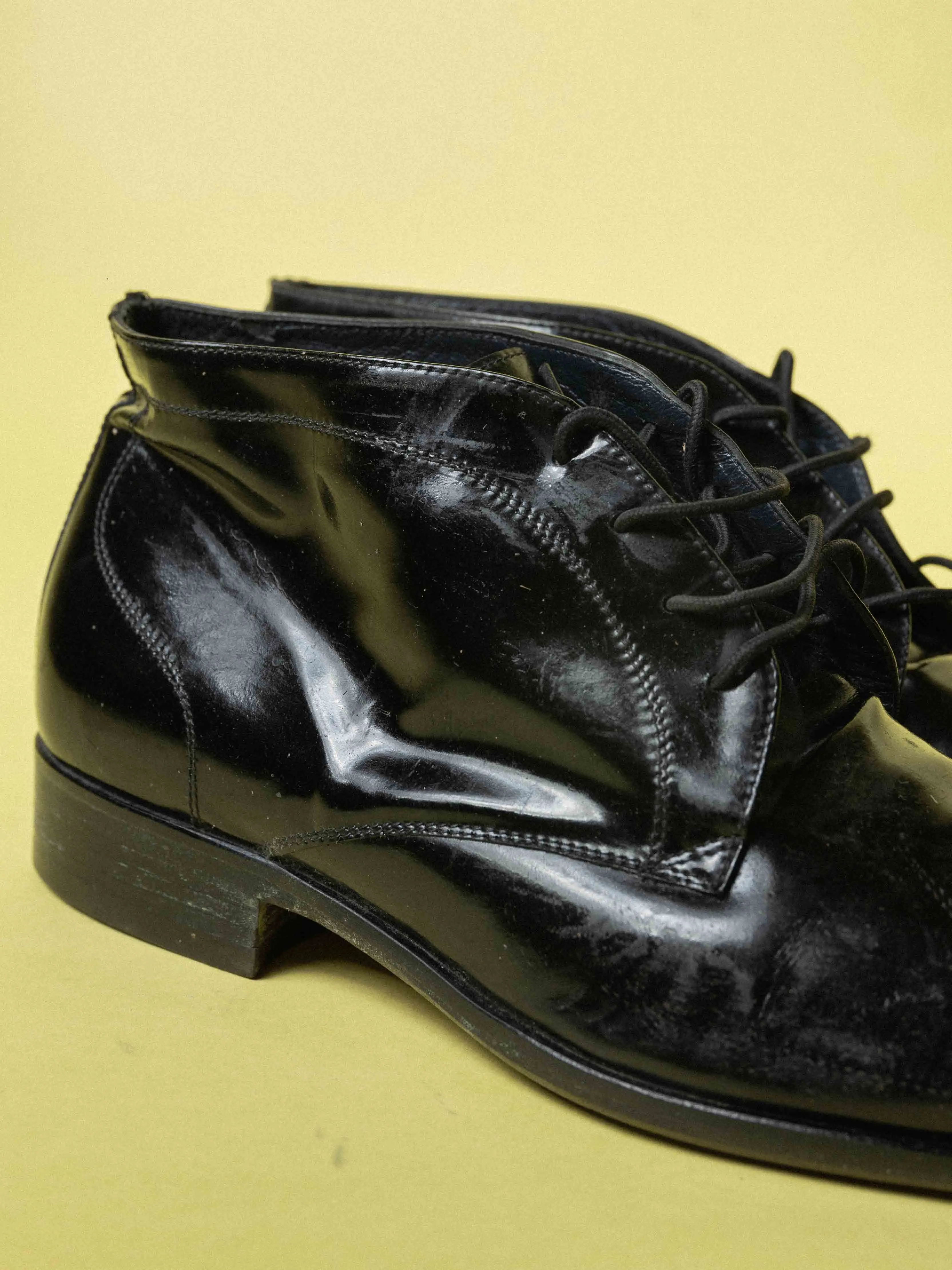 Brahaan Black laceups Shoes