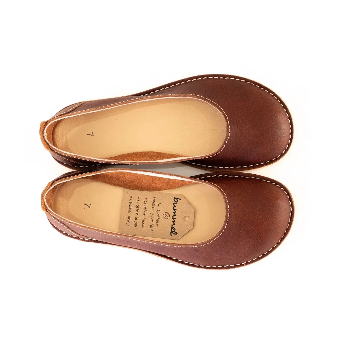 Bummel Zuri Leather Ballerina Shoe - Duke