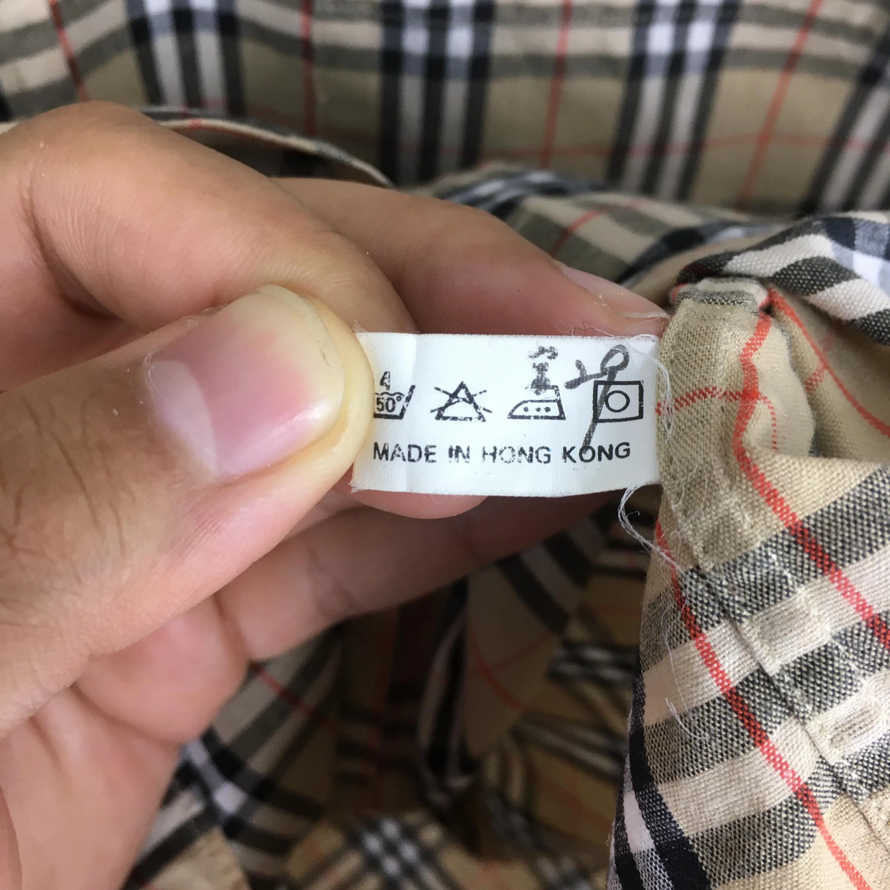 Burberrys Nova Check Brown Shirt Small