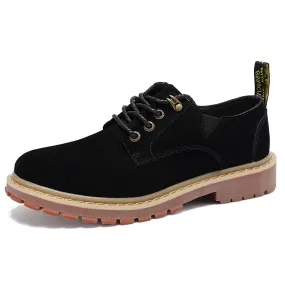 Casual Split Leather Dress Shoes For Men / Male Suede Shoes / Stylish Handmade Footwear