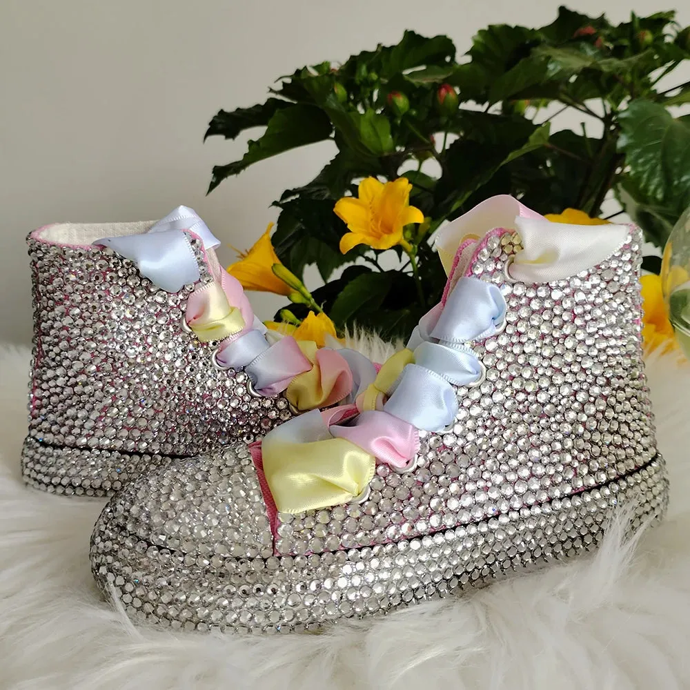 Diamond Betty Handmade Bling Sneakers For Kids and Adults