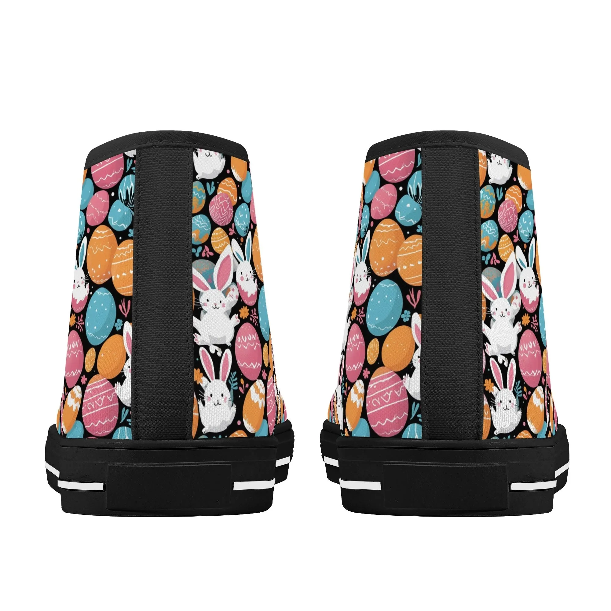 Fun Bunny Womens High Top Canvas Shoes