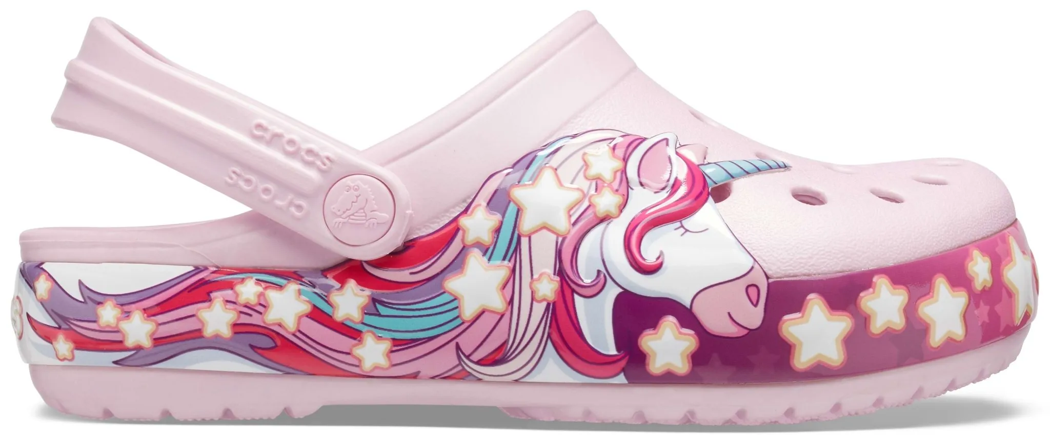 Kids' Crocs Fun Lab Lights Unicorn Band Clog