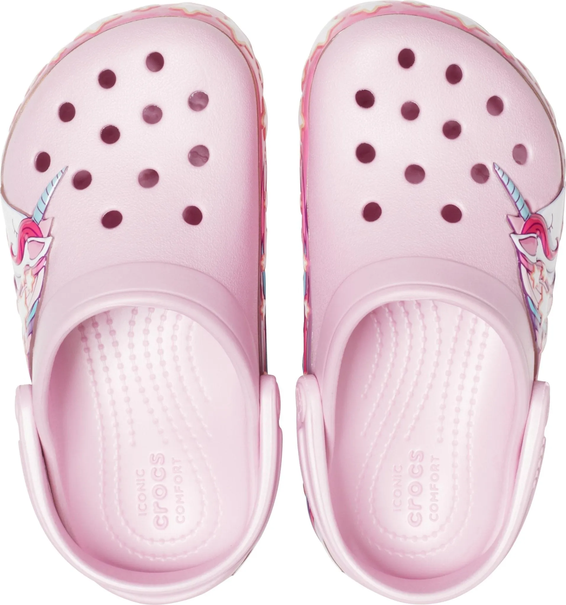 Kids' Crocs Fun Lab Lights Unicorn Band Clog