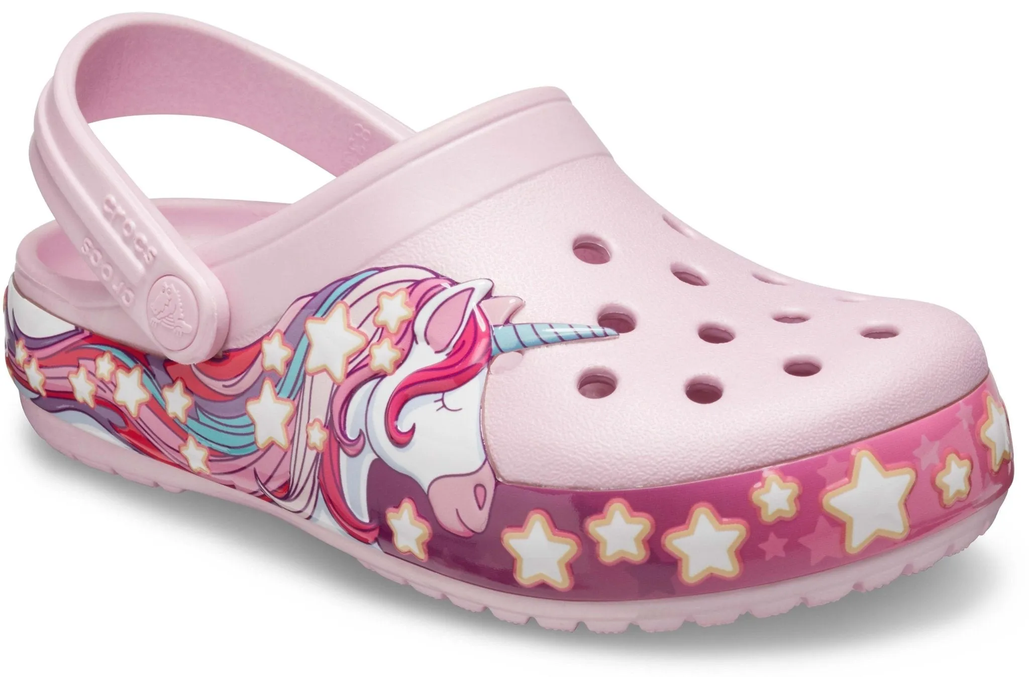 Kids' Crocs Fun Lab Lights Unicorn Band Clog
