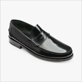 Loake Princeton Black Polished Leather Shoe--