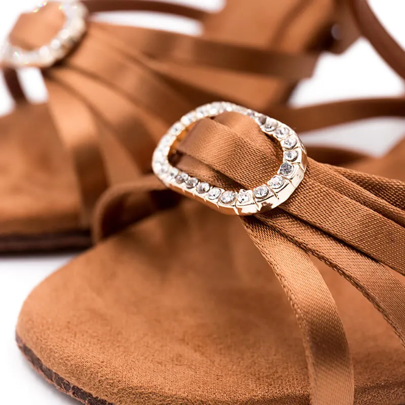 Open Toe Glamorous Latin Shoes 2.2"