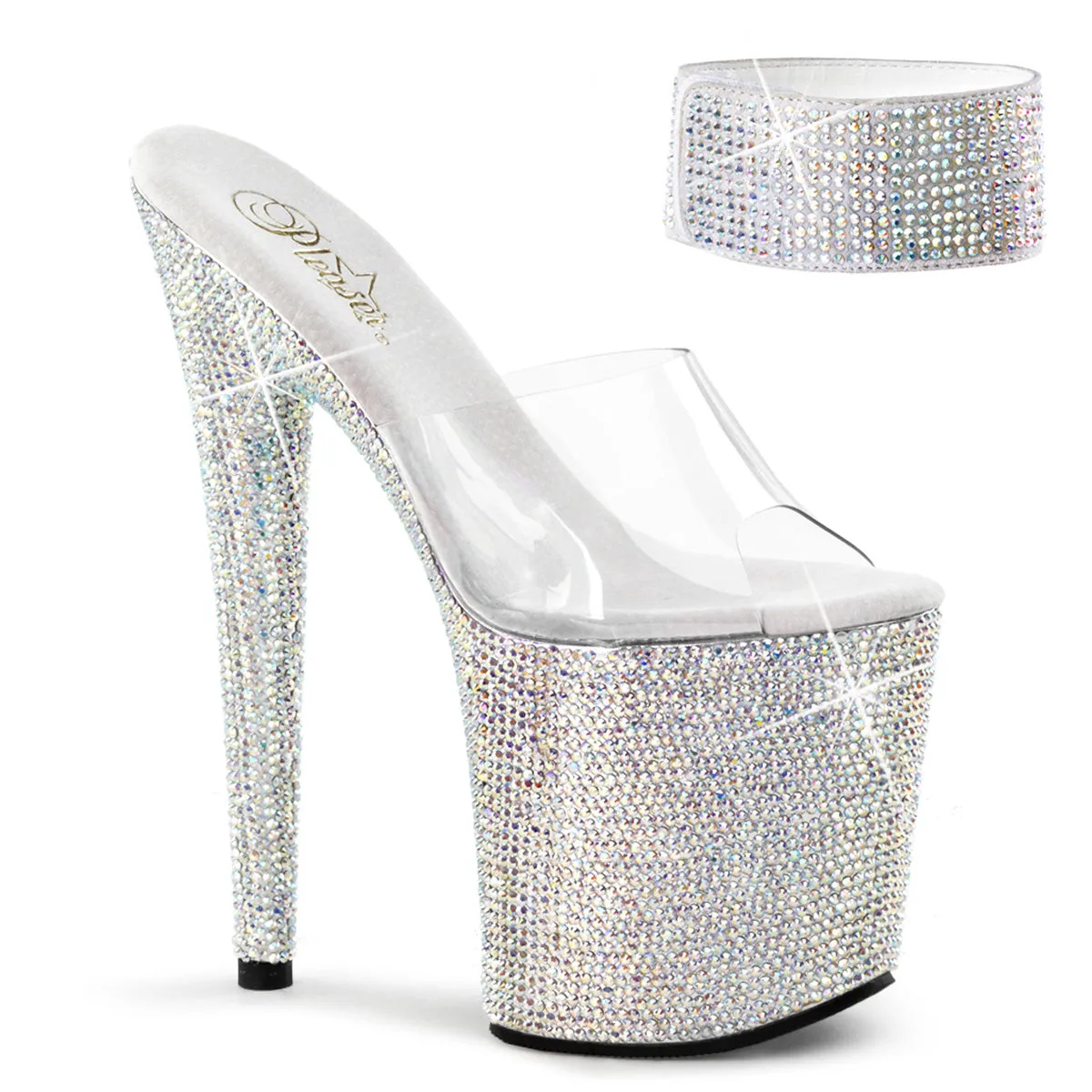 Pleaser Bejeweled-812RS Platform Heel