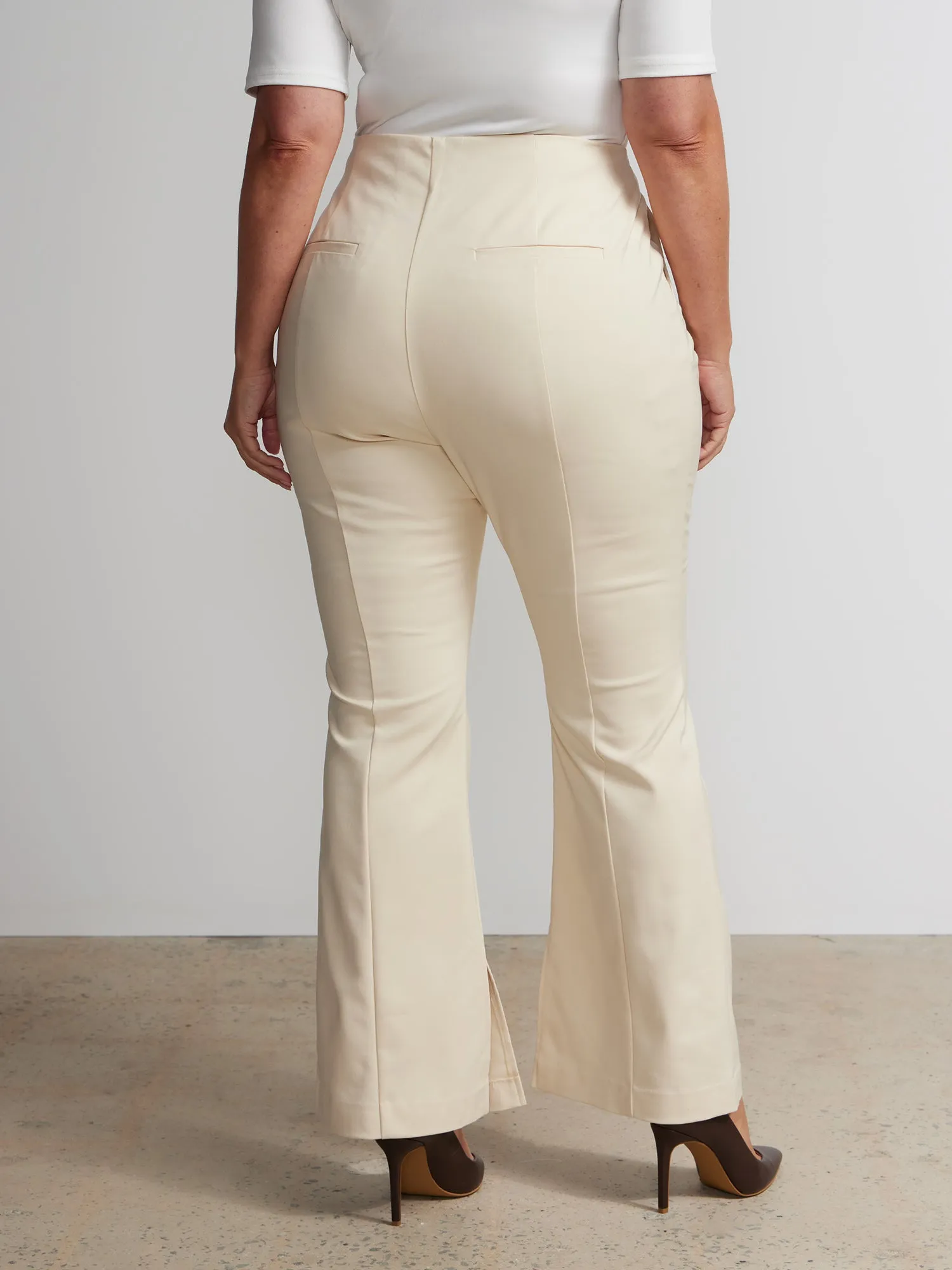 Plus High Rise Seamed Pant