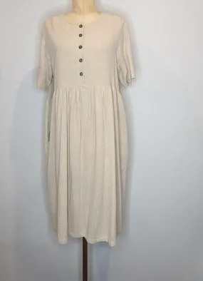 Rowie Linen/Cotton Relaxed Bohemian Dress