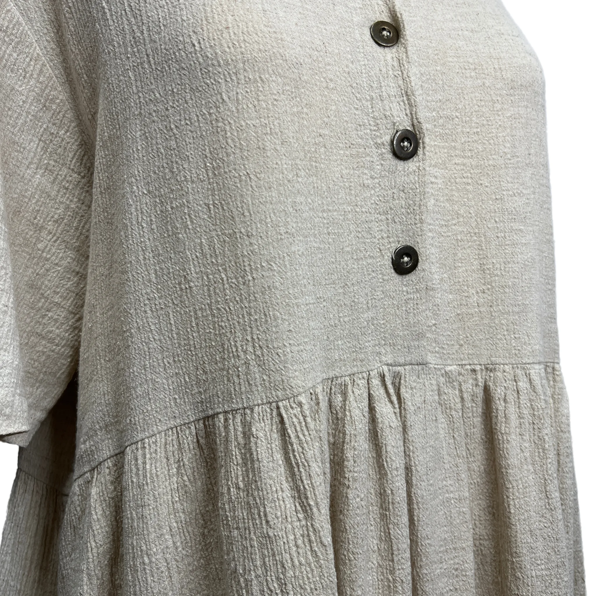 Rowie Linen/Cotton Relaxed Bohemian Dress