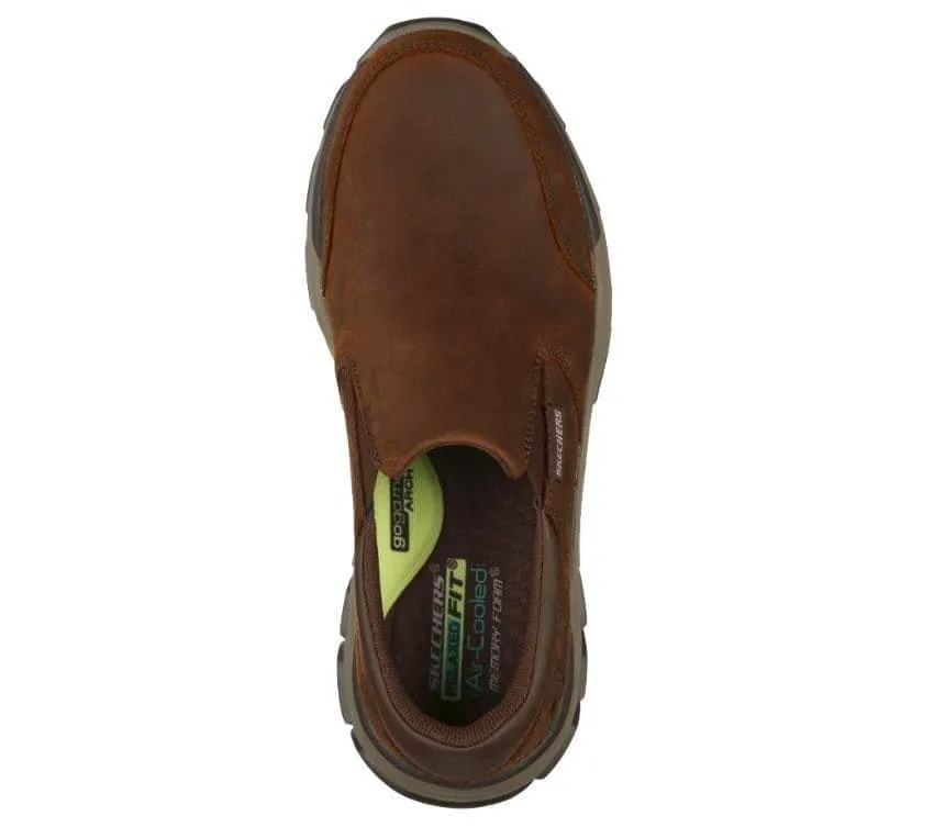 Skechers Mens Relaxed Fit Respected Callum Dark Brown