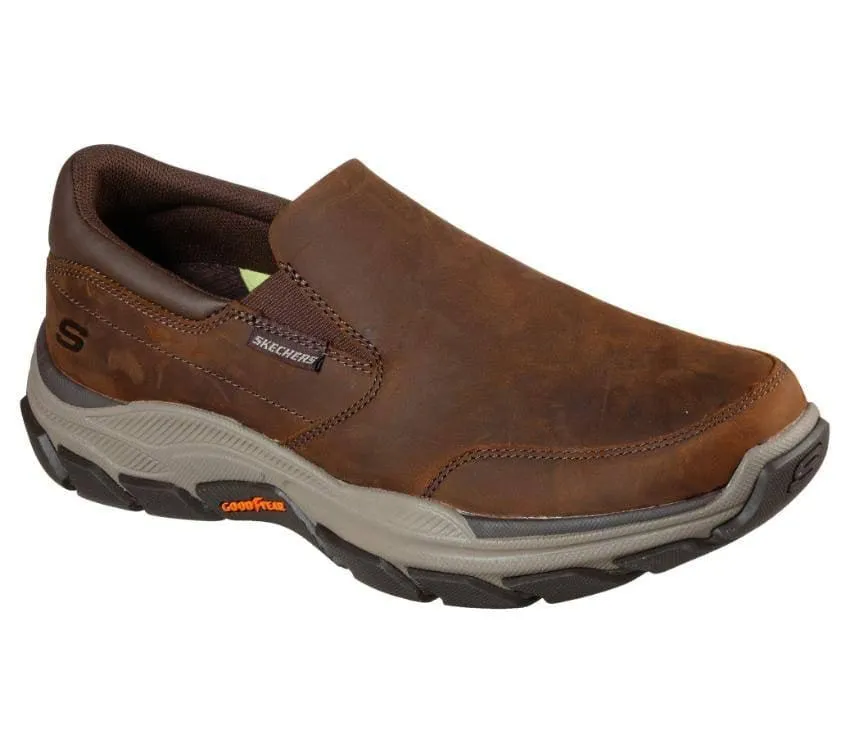 Skechers Mens Relaxed Fit Respected Callum Dark Brown