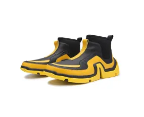 Stylish Black And White Platform Casual Shoes