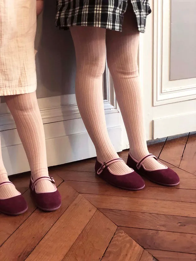 Suede Mary Janes, Dark Rose